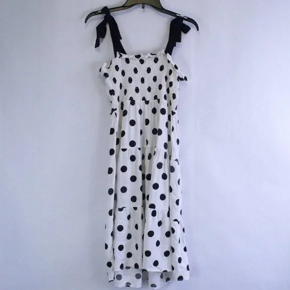 Monteau Smocked Polka Dot Dress - Picture 3 of 5